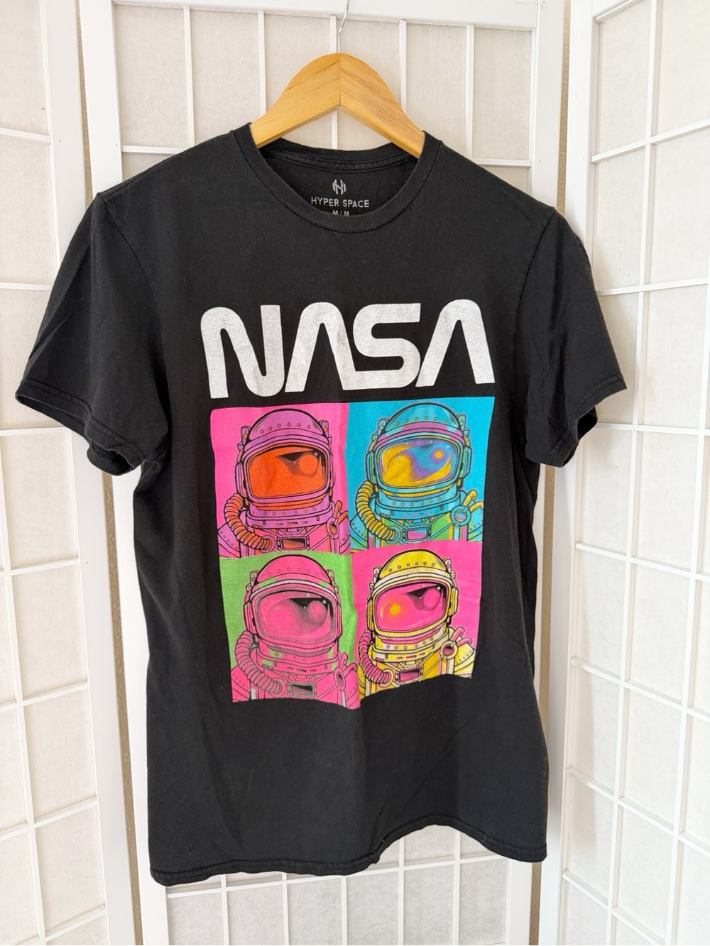 Hyper Space NASA Helmets Colorful Graphic Tee Medium